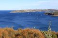 Widok na Sydney Harbour National Park. Półwysep po prawej stronie nazywa się North Head, a w tle widać Watsons Bay.